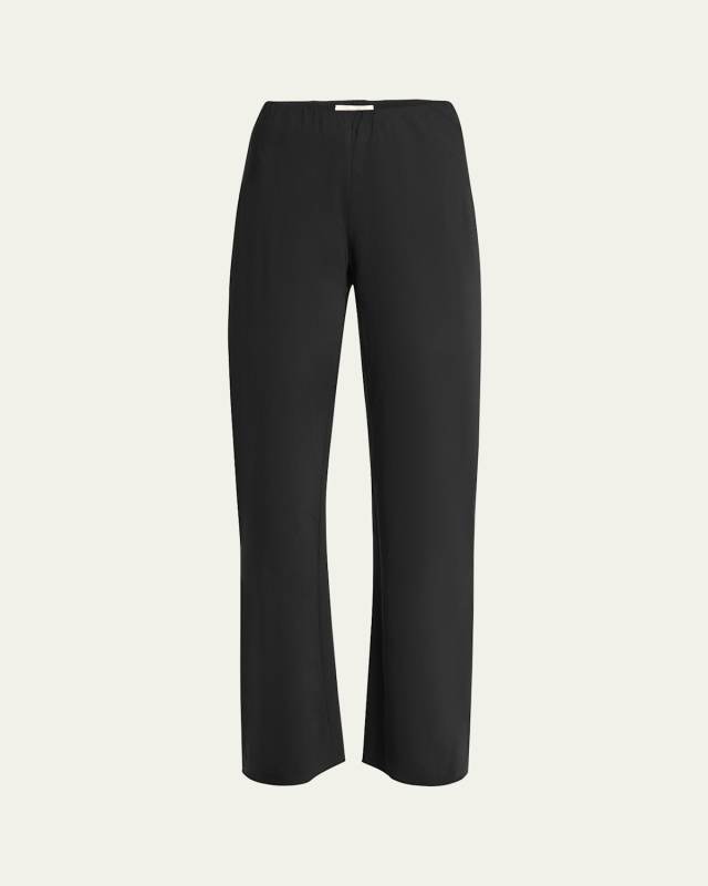 High-Waist Cotton Bias Pants